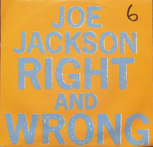 Joe Jackson – Right And Wrong 7"