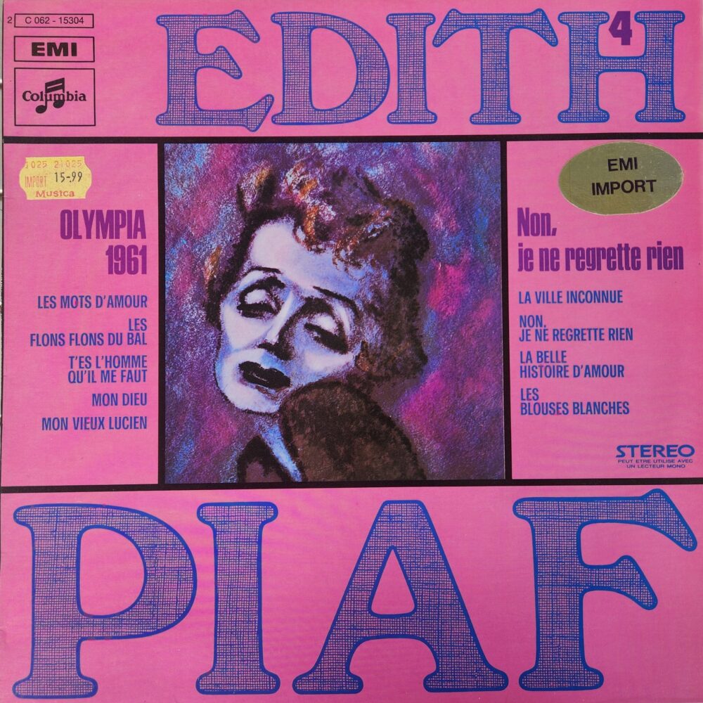Edith Piaf – Olympia 1961 - Non, Je Ne Regrette Rien - Vol. 4