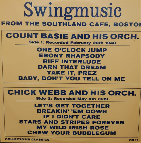 Count Basie and his Orchestra - Swing Music from the Southland Cafe