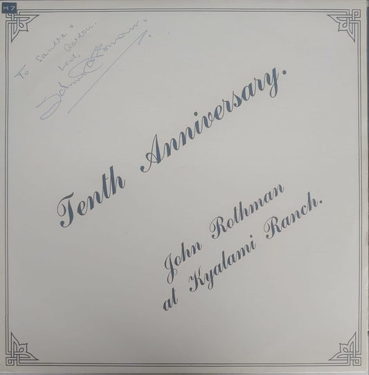 john Rothman – Tenth Anniversary - John Rothman At Kyalami Ranch