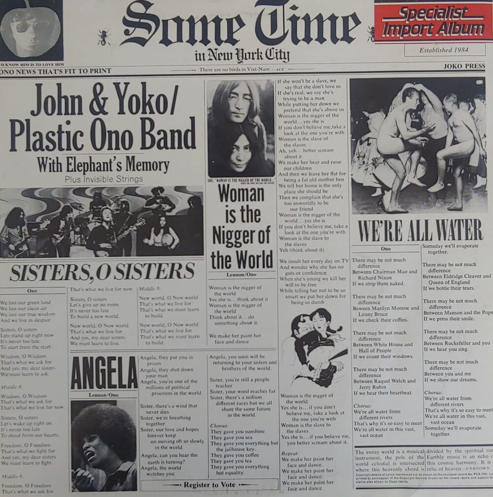 John & Yoko / Plastic Ono Band With Elephant's Memory And Invisible Strings – Some Time In New York City