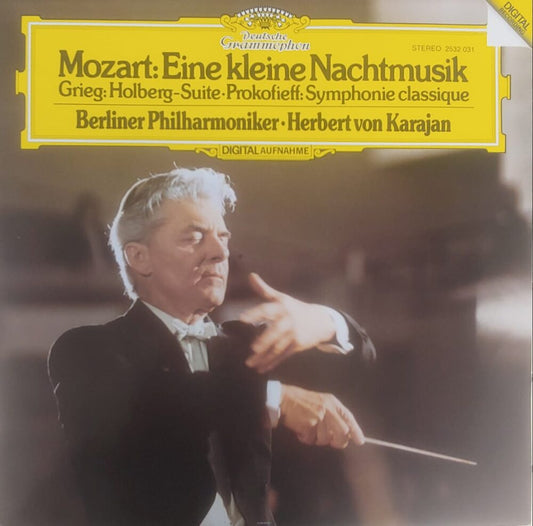 Mozart, Grieg, Prokofieff, Berliner Philharmoniker · Herbert von Karajan – Eine Kleine Nachtmusik · Holberg-Suite · Symphonie Classique