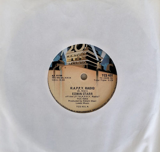Edwin Starr – H.A.P.P.Y. Radio 7"