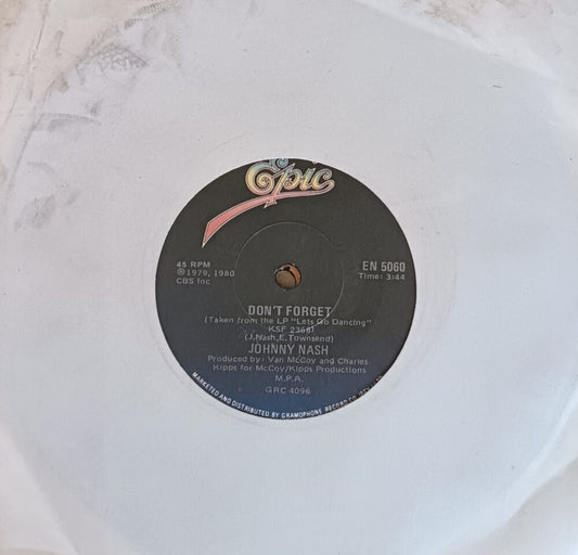 Johnny Nash – You're The One 7”