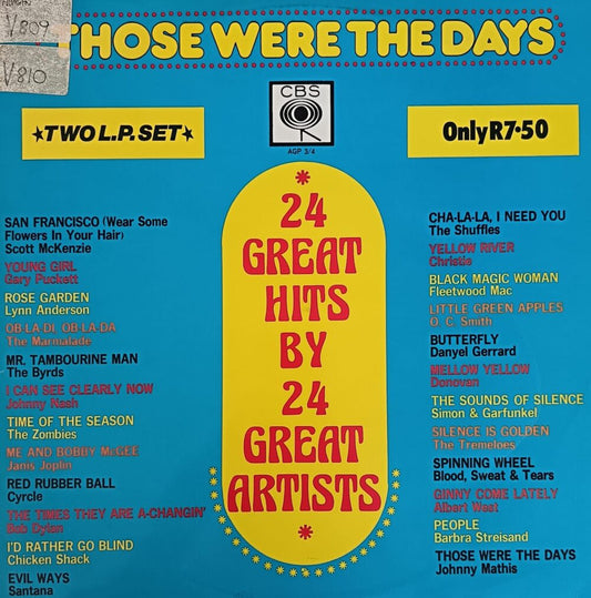 Those Were The Days: 24 Great Hits By Great Artists - Various Artists
