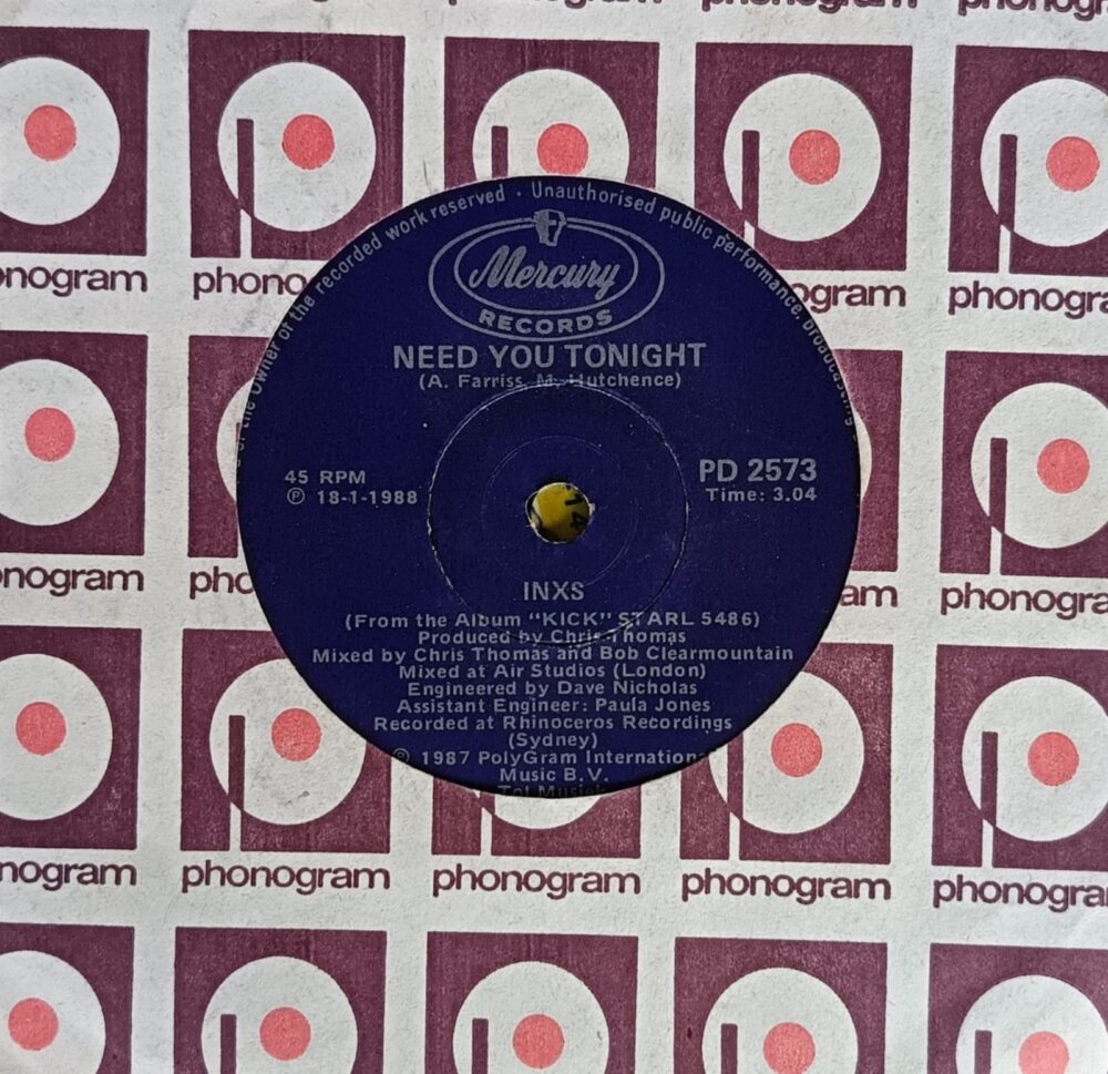INXS – Need You Tonight 7”